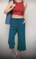 Athletic Capris Teal - Large