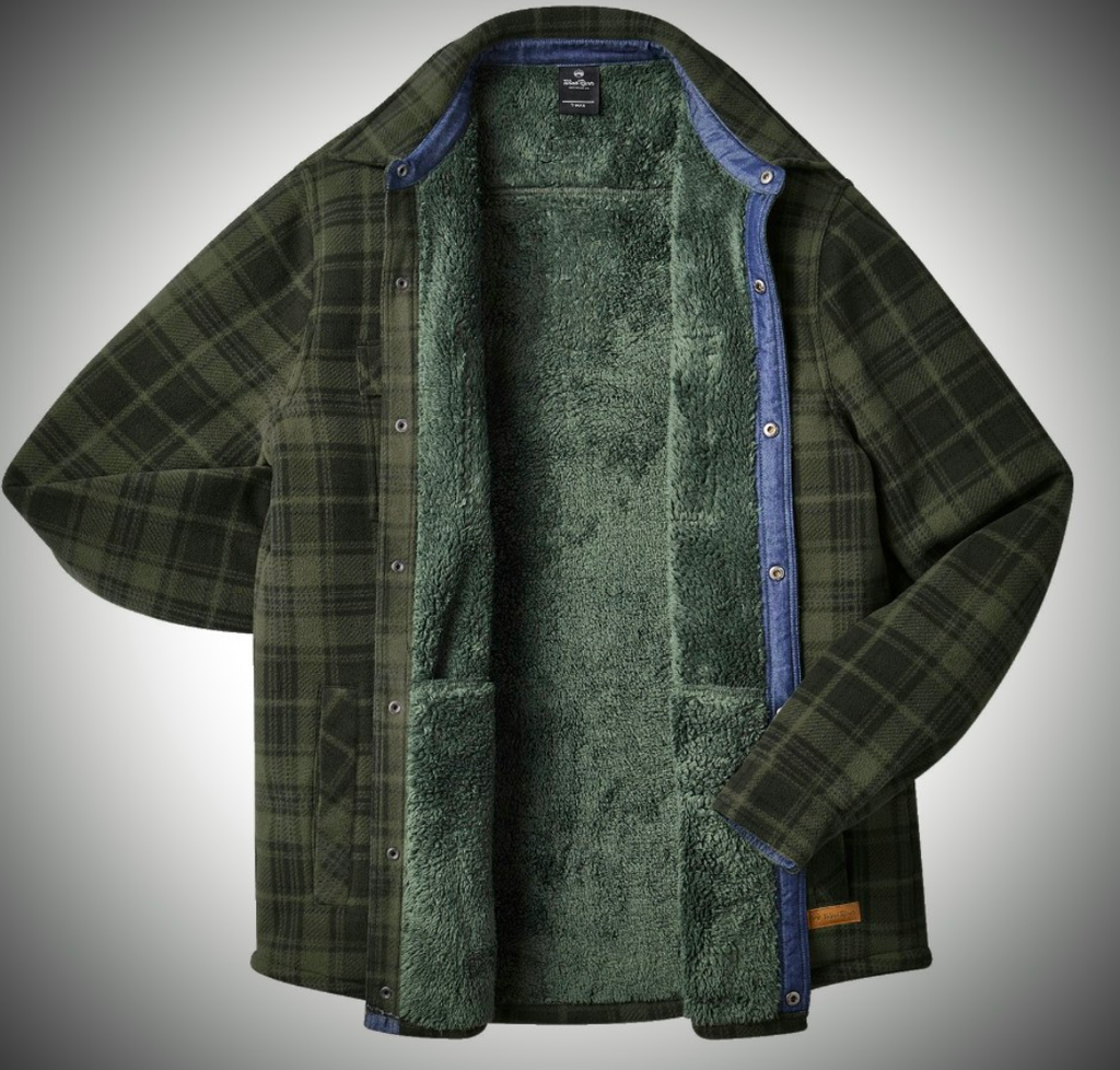 Men's T-Max Heat Sherpa Fleece Lined Shacket