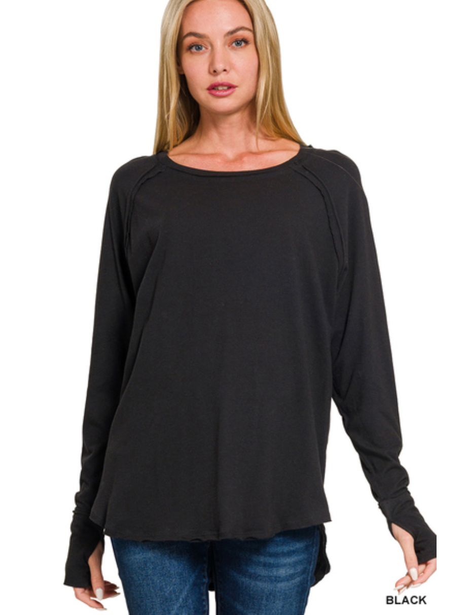 Zen Thumbhole Sleeve Top