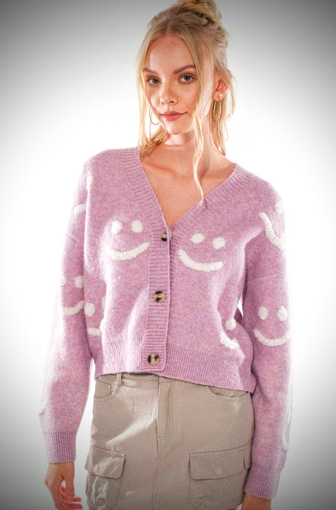 AJuly Brand Smile Cardigan - Size M/L