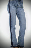 Judy Blue Plus -16W - Dark Contrast side slit bootcut