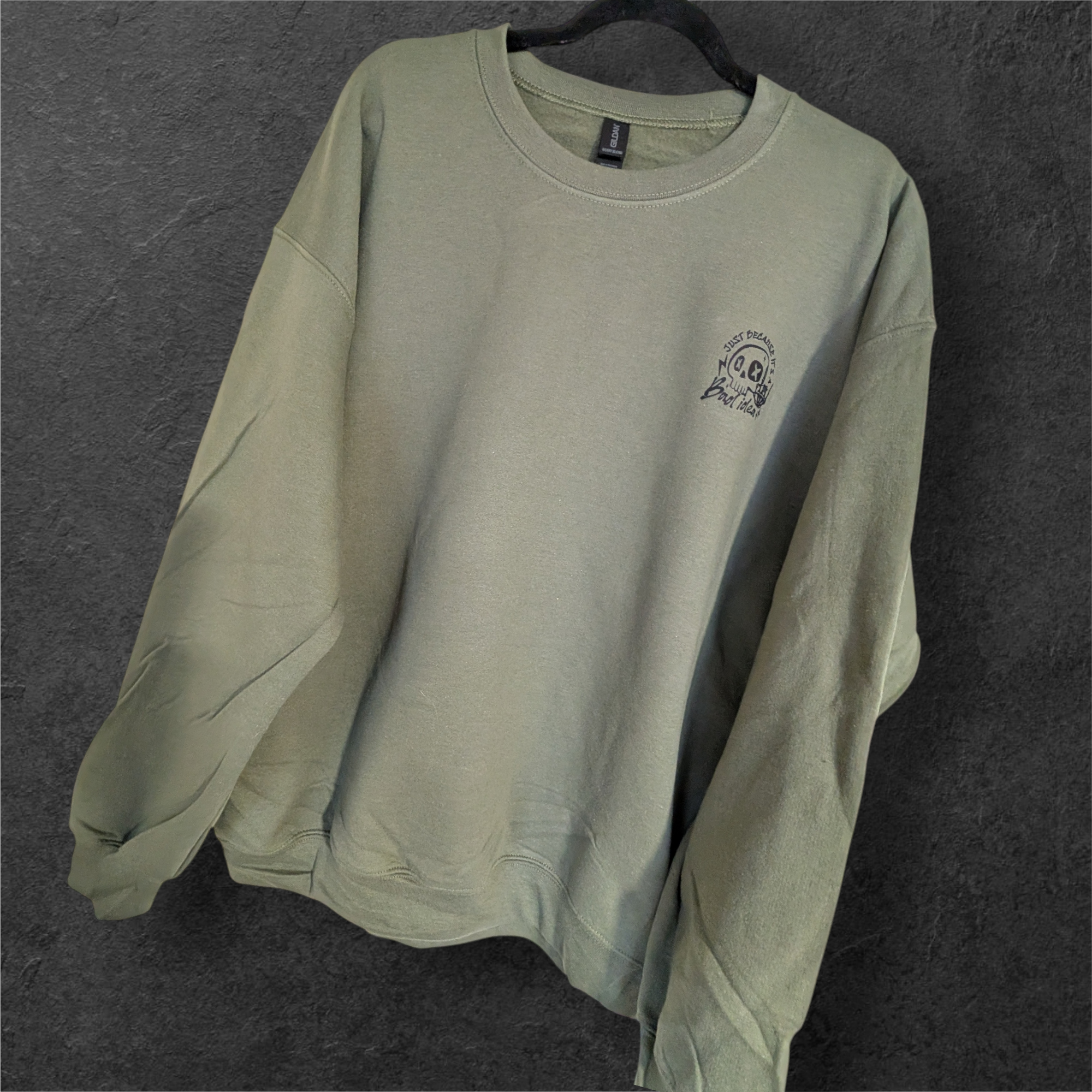 Fresh Pressed Graphic Crewneck Sweatshirt - Bad Idea, Good Time