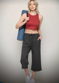 Athletic Capris Charcoal - Small