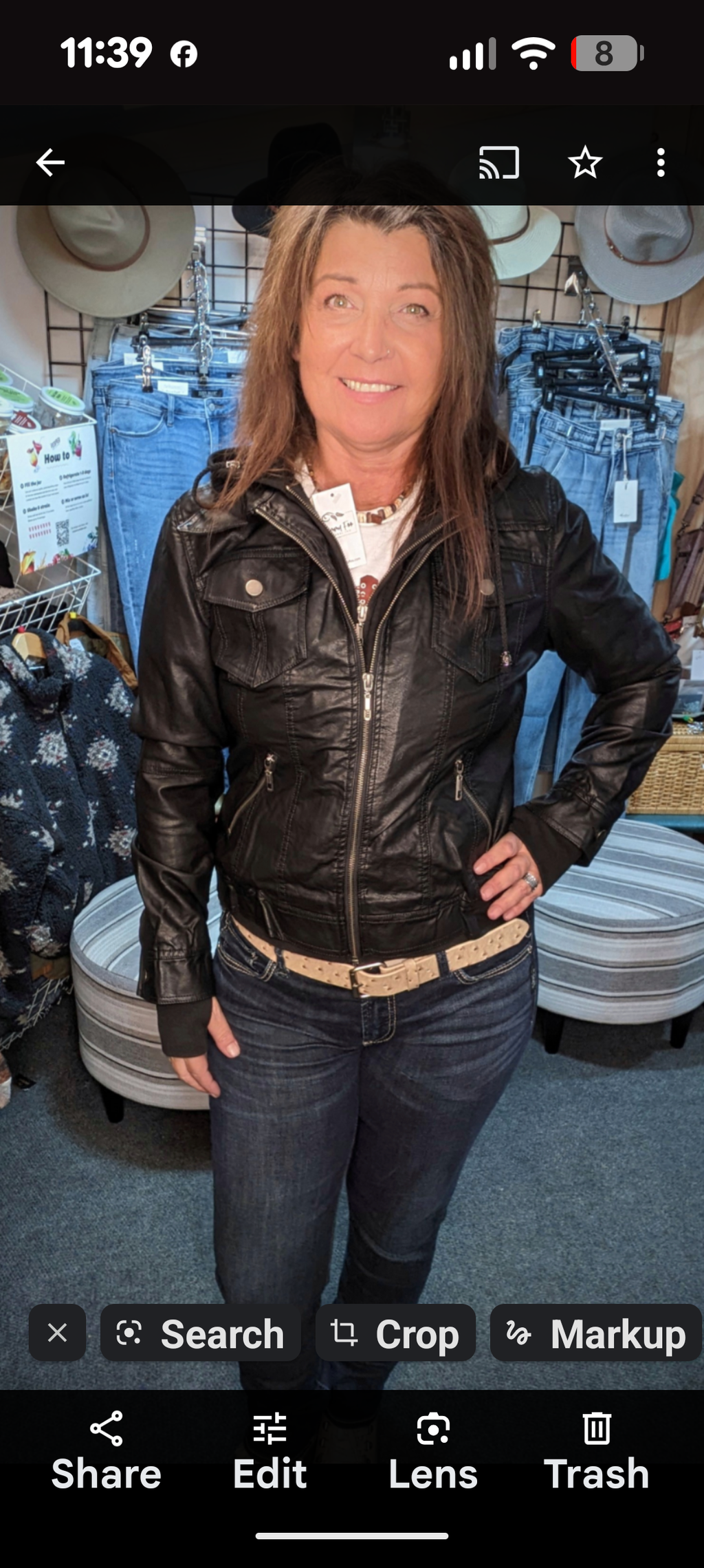 Girl Next Door Vegan Leather Jacket