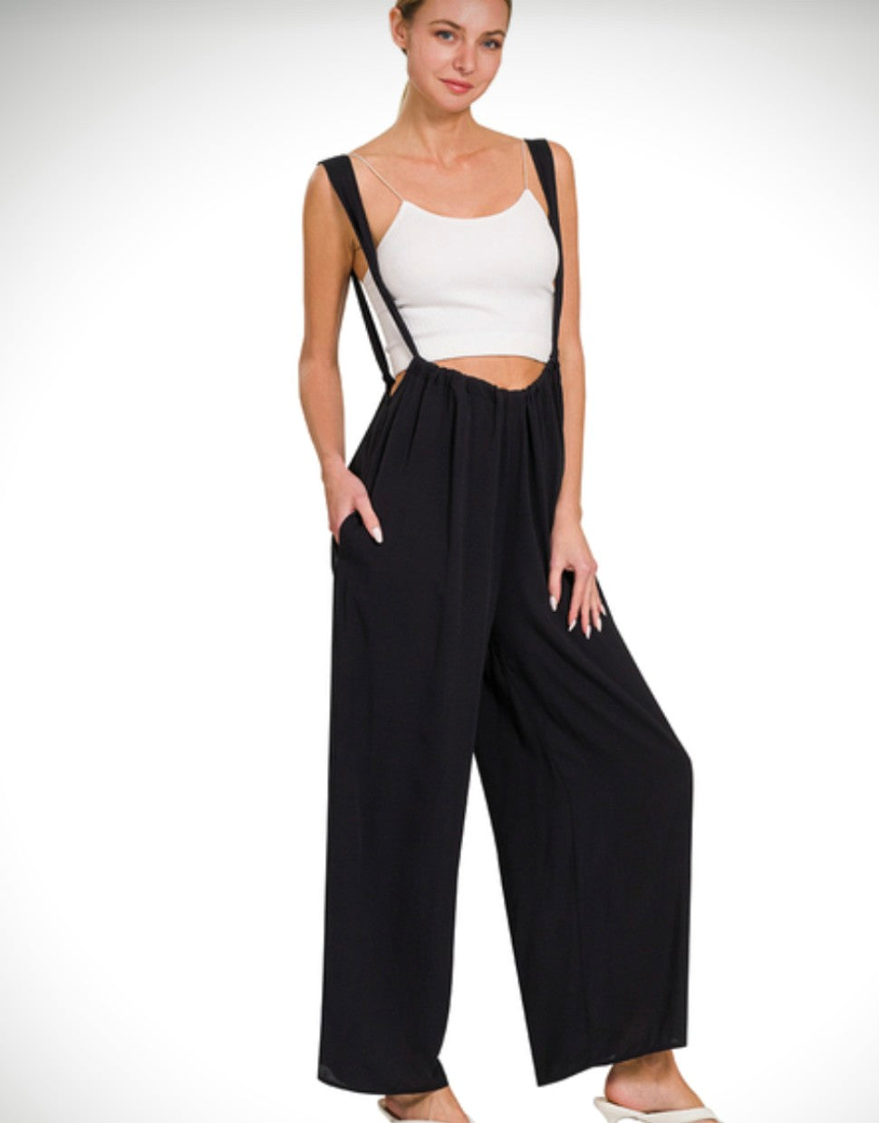 Zen Black Suspender Jumper - Med