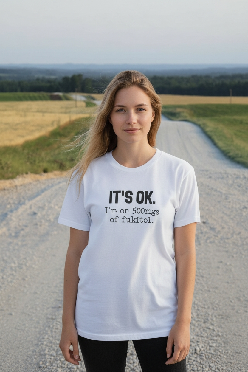 It's ok Graphic Tee - Size Medium