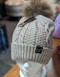 Beige Fur Pom