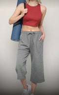 Athletic Capris Light Grey - Large